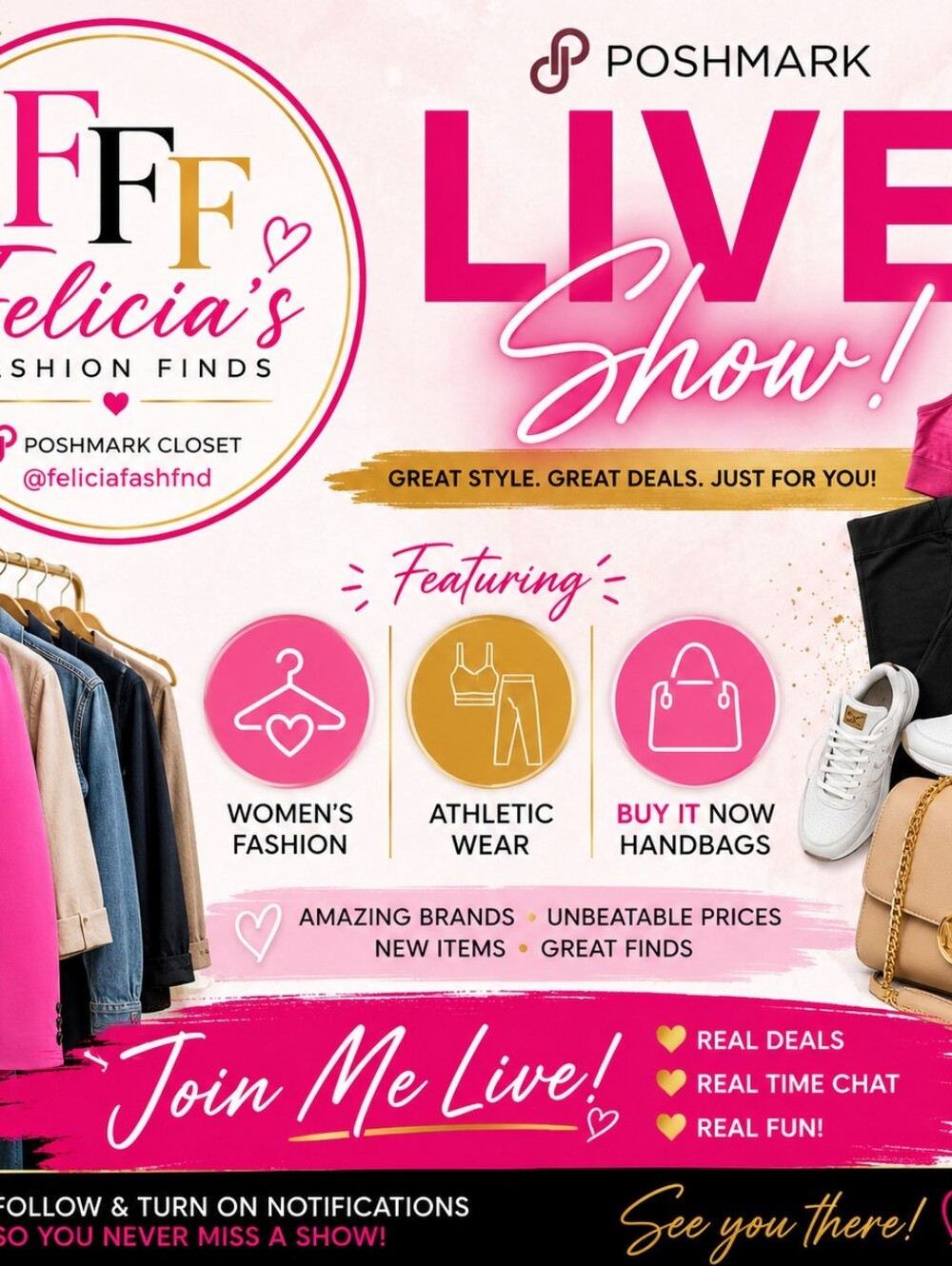 Felicia's‎ Fashion Finds LIVE Show JUNE 5,2026 12:15PM - Picture 2 of 2